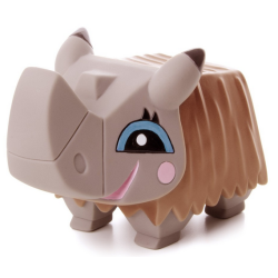 Winylowy, piszczący nosorożec 11 cm