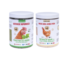 Zestaw naturalnych witamin dla drobiu kur niosek