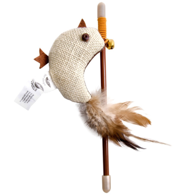 Ptaszek na wędce, zabawka dla kota