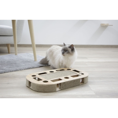 Kartonowy, tekturowy drapak dla kota, zabawka