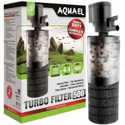 AQUAEL TURBO 500 - FILTR DO AKWARIUM WEWNĘTRZNY