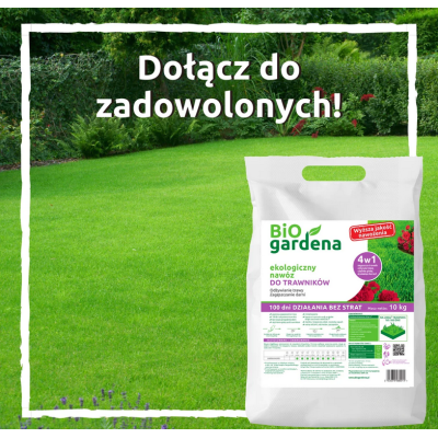 Nawóz do trawników 10 kg 100dni BiOgardena EKO