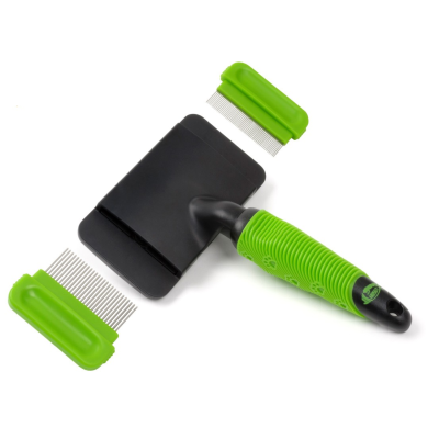 SZCZOTKA PUDLÓWKA 3w1 z 2 GRZEBIENIAMI