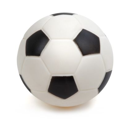 Piłka gumowa 10 cm aport dla psa, zabawka piszcząca