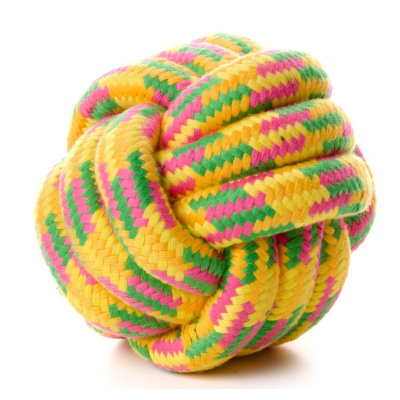 Bawełniana przeplatana piłka 10 cm