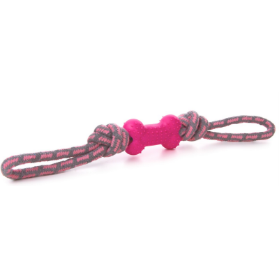 ZABAWKA dla psa SZNUR z Kością 40 cm szarpak