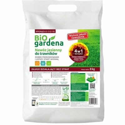 BiOgardena Jesienny Nawóz Do Trawników Trawy 8kg