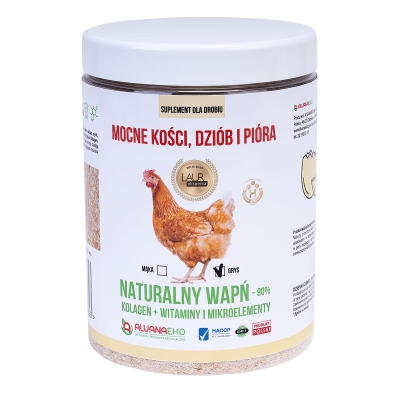 Wapń dla drobiu, kur, niosek na nieśność, skorupę  800g