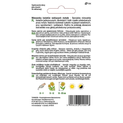 MIESZANKA KWIATÓW WABIĄCYCH MOTYLE NASIONA