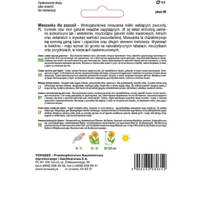MIESZANKA KWIATÓW DLA PSZCZÓŁ NASIONA