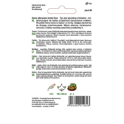 Dynia HOKKAIDO UCHIKI KURI Nasiona