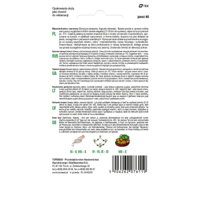 MUSZTARDOWIEC CZERWONY kapusta sitowata nasiona