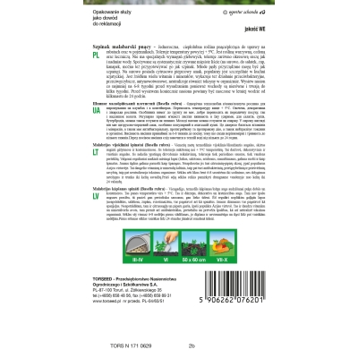 Szpinak malabarski pnący nasiona 10 sztuk Torseed