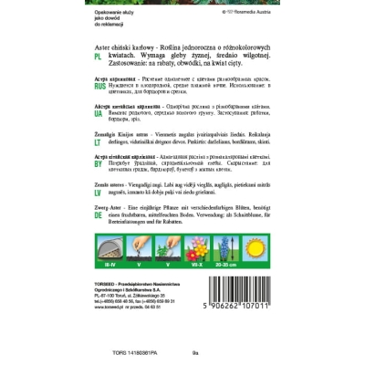 ASTER KARŁOWY Chiński NASIONA