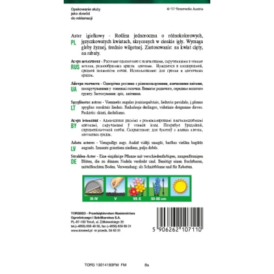 Aster igiełkowy mieszanka nasiona kwiatów