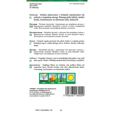 NASTURCJA wysoka Mieszanka - Nasiona Na Wiosne