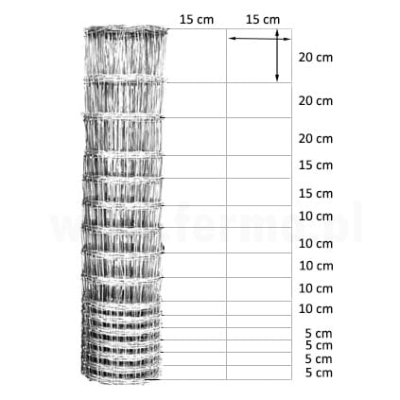 Siatka leśna ocynkowana 160/15/15 MEDIUM