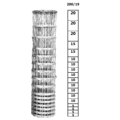 Siatka leśna ocynkowana na jelenie, sarny