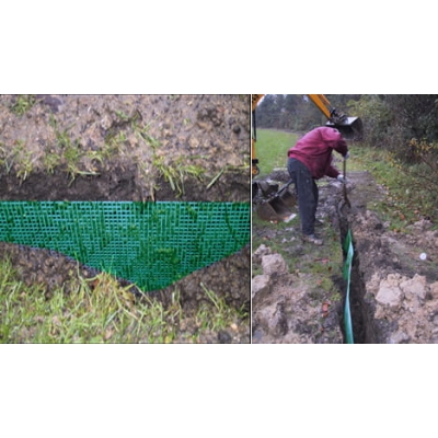 Siatka przeciw kretom metalowa zgrzewana 1x25m - poprzeczna