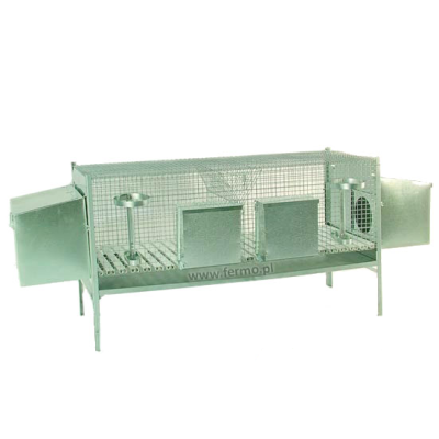 Klatka dla królików MAXI dwa stanowiska z pełnym wyposażeniem