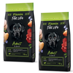 FITMIN dog For Life Adult 2 x 12kg