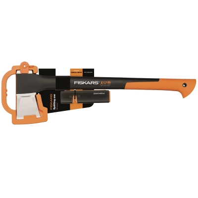 FISKARS SIEKIERA X17 M + OSTRZAŁKA ZESTAW
