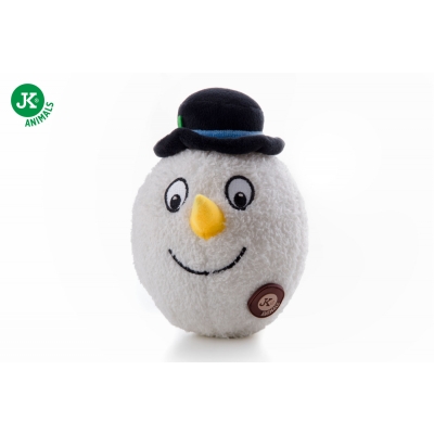 Świąteczna Zabawka dla Psa Pluszowy Bałwanek z Piszczałką Idealny Prezent