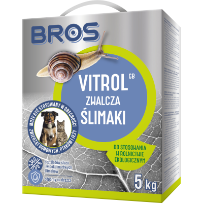 GRANULAT ŚRODEK NA ŚLIMAKI VITROL GB Bezpieczny dla zwierząt BROS 5kg