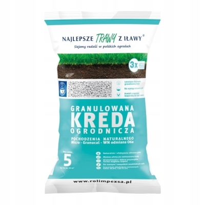Kreda Granulowana Ogrodnicza 5kg -Naturalny Nawóz,Trawnika, Ogrodu, Warzyw