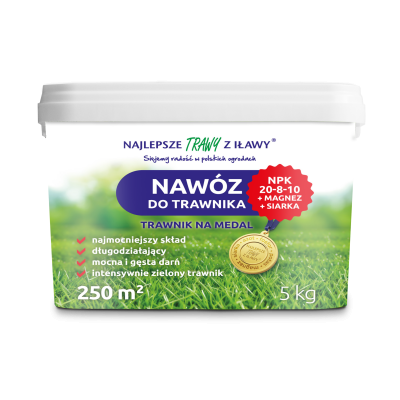 Nawóz do TRAWNIKÓW TRAWY granulat 5kg bogaty skład z magnezem