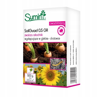 Sumin SoilGuard 0.5 GR 500g na 334m2 na drutowce szkodniki