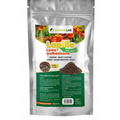 Lawa Wulkaniczna Lapille 3–5 mm 5 kg Podłoże Drenaż do Bonsai