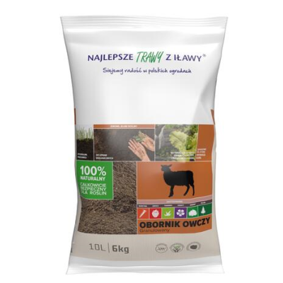 Obornik owczy granulowany worek naturalny 100 x 10L Paleta