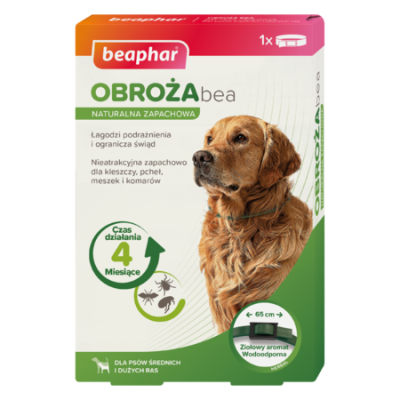 Obroża PCHŁY KLESZCZE Psa wodoodporna 65cm