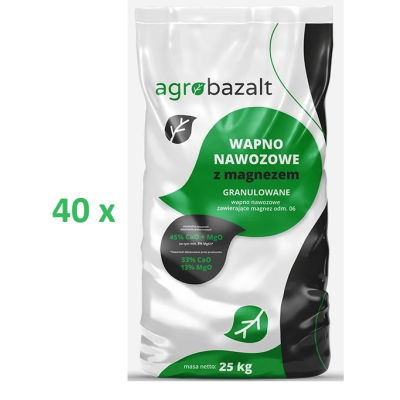 WAPNO MAGNEZOWE granulowane TRAWNIK 40x 25 kg
